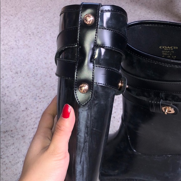 Coach distressed rain boots - Picture 5 of 5